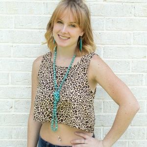 cheetah crop top